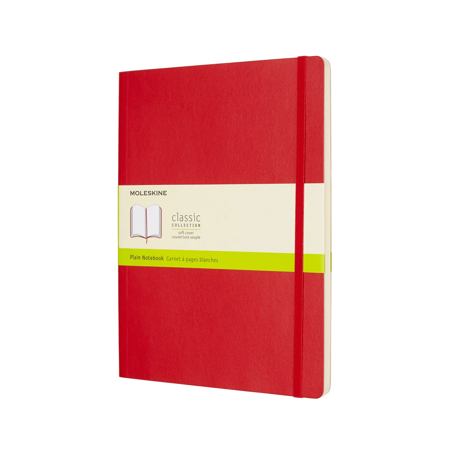 Classic Extra Large Soft Cover Notebook Scarlet Red