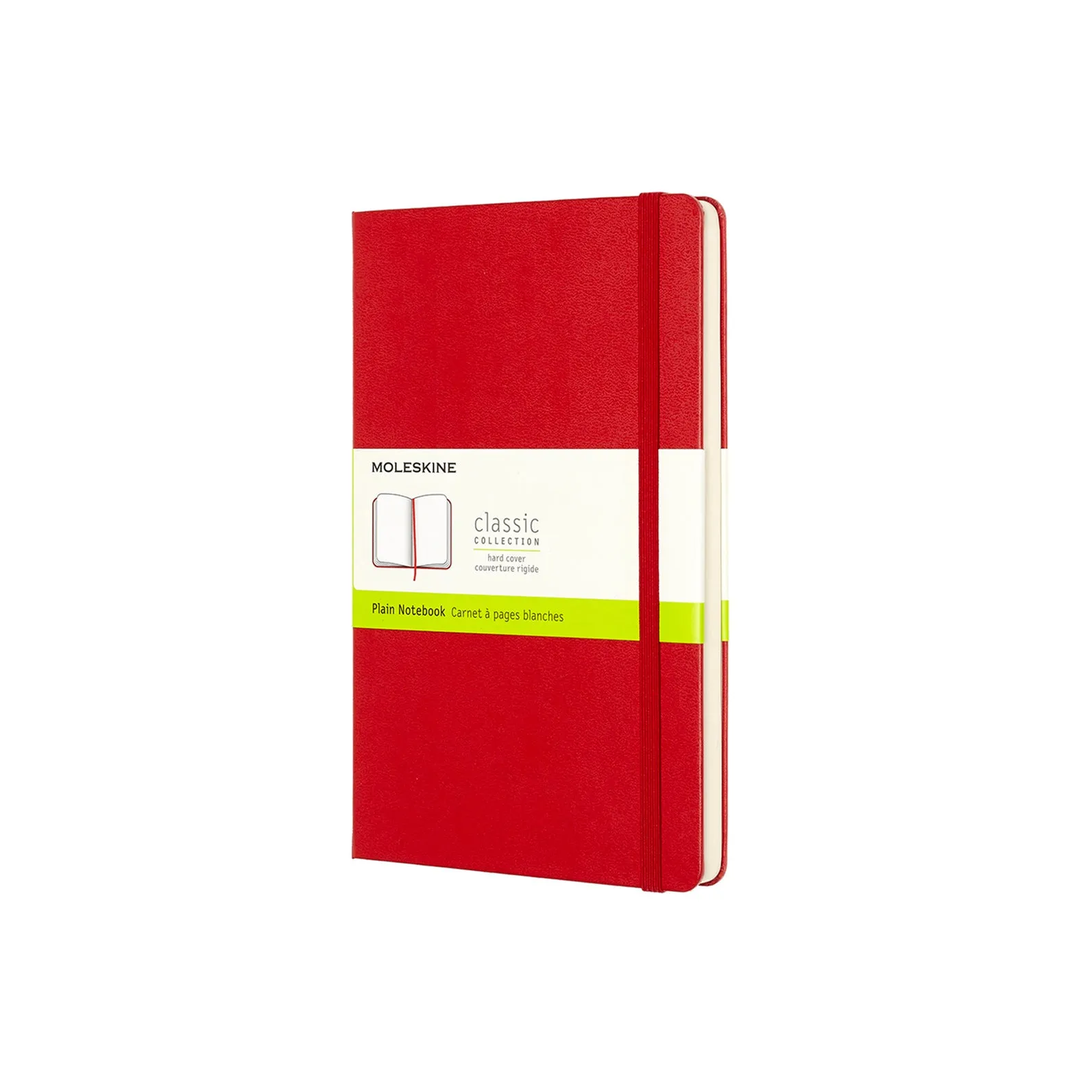 Classic Large Hard Cover Notebook Scarlet Red