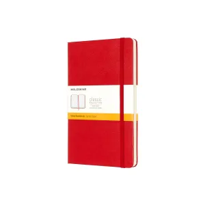 Classic Large Hard Cover Notebook Scarlet Red