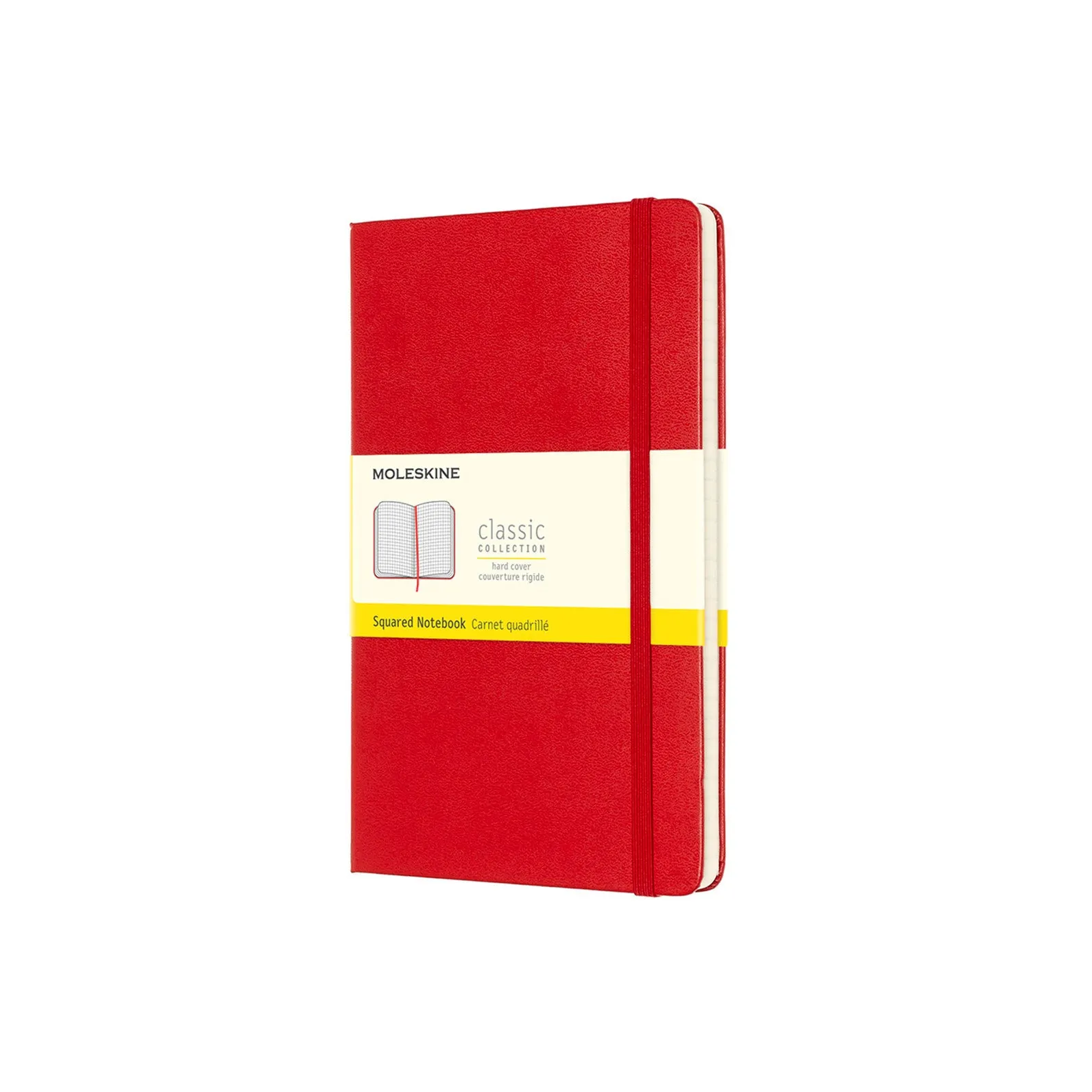 Classic Large Hard Cover Notebook Scarlet Red