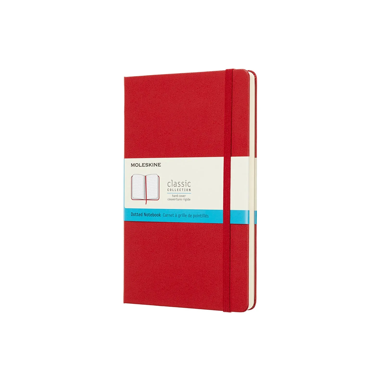Classic Large Hard Cover Notebook Scarlet Red