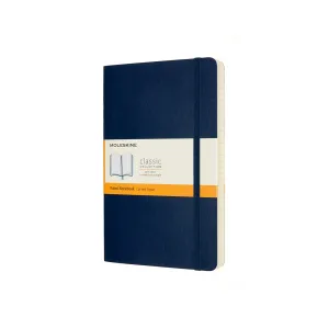 Classic Large Soft Cover Expanded Notebook Sapphire Blue