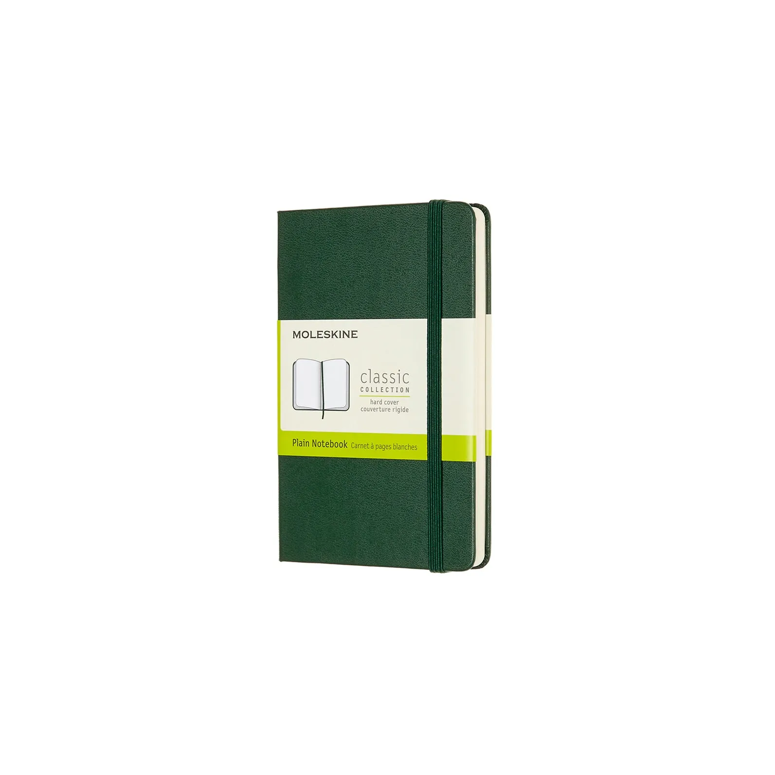 Classic Pocket Hard Cover Notebook Myrtle Green