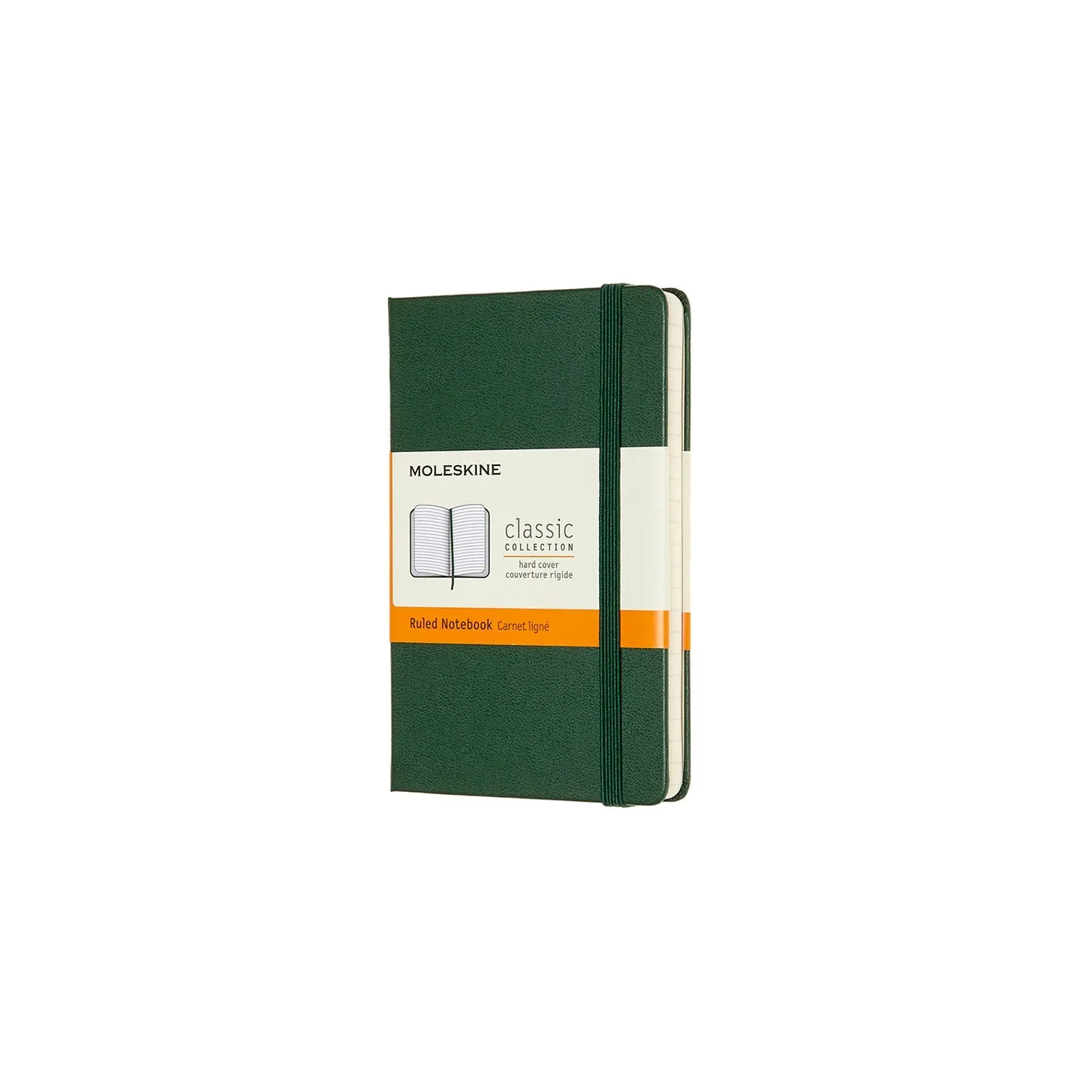 Classic Pocket Hard Cover Notebook Myrtle Green