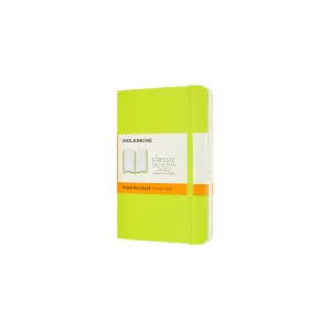 Classic Pocket Soft Cover Notebook Lemon Green