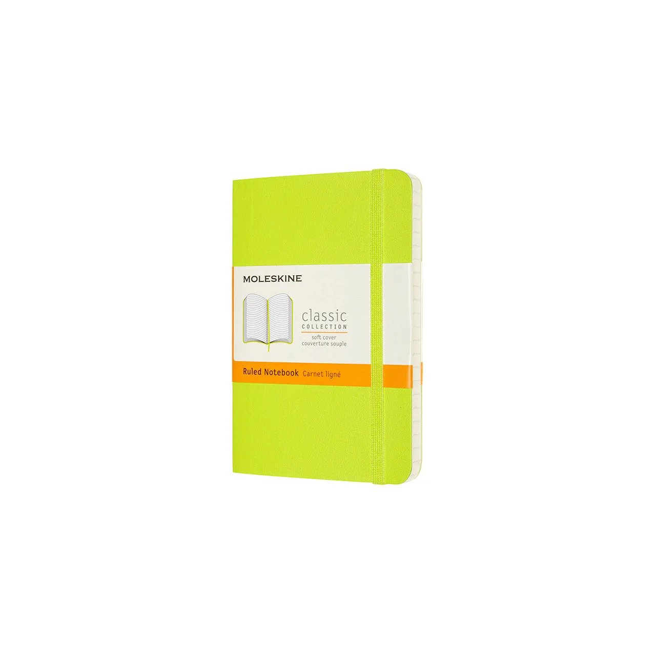 Classic Pocket Soft Cover Notebook Lemon Green