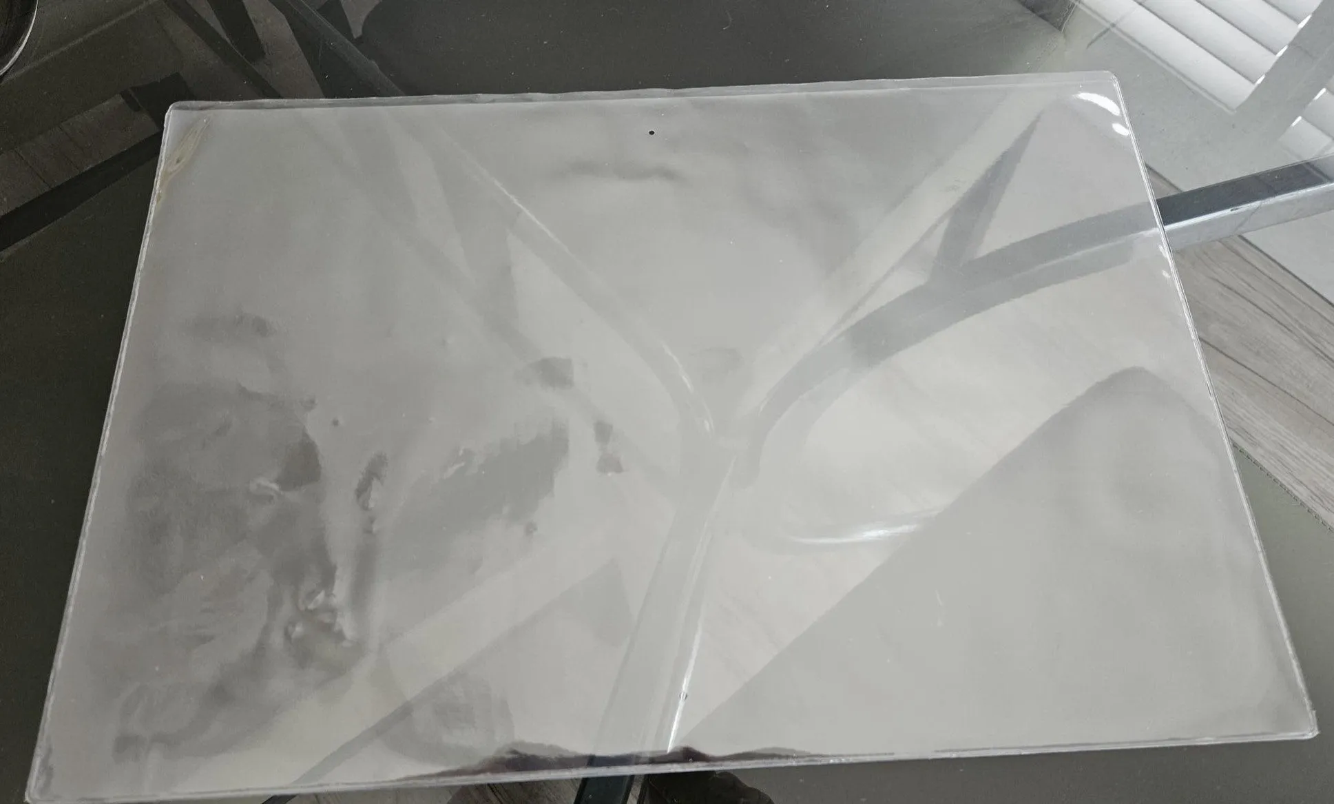 Clear menu pockets all sizes