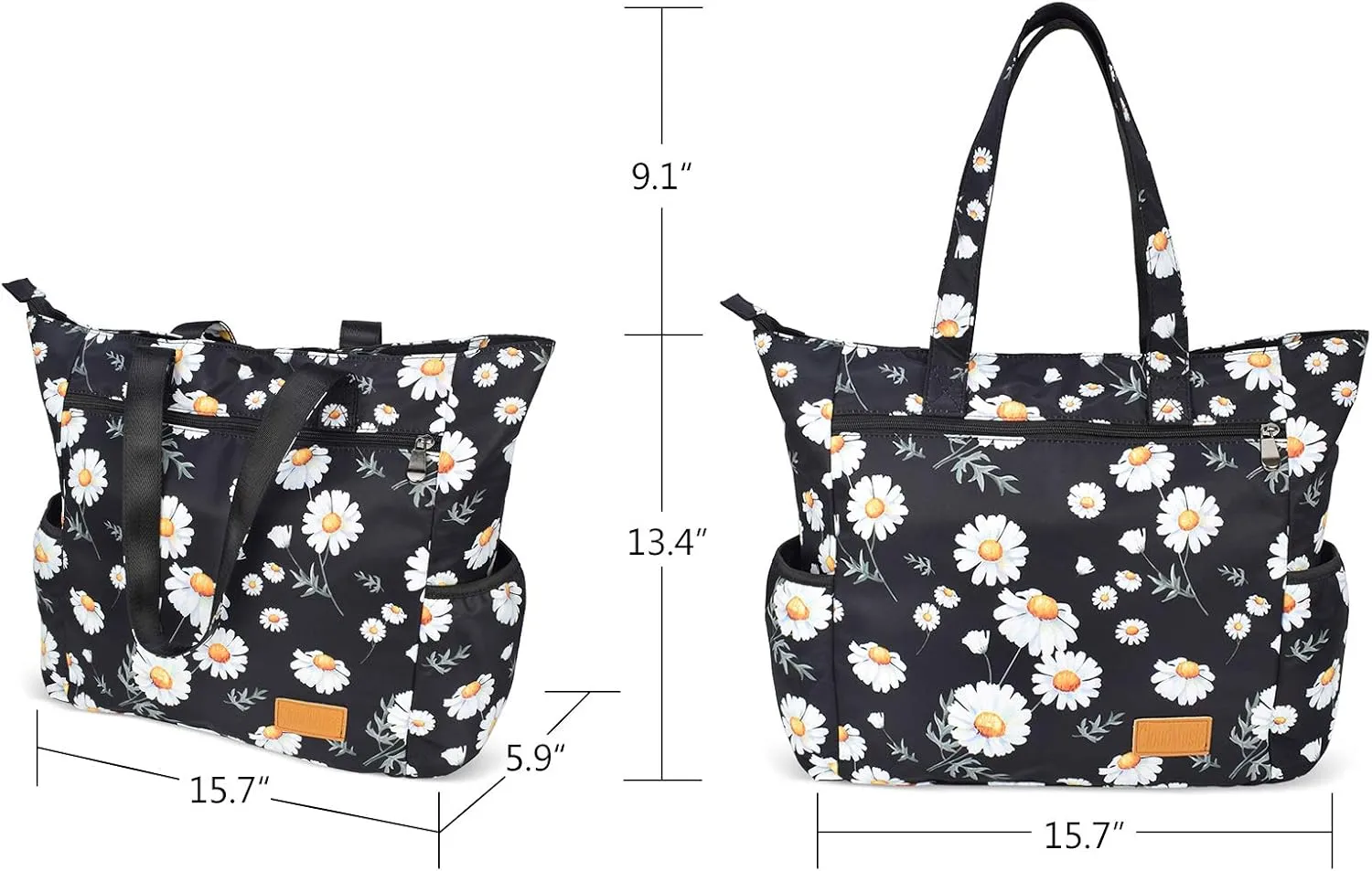 CLOUDMUSIC Shoulder Tote Bag For Nurses Teachers Work Gym Travel Beach Women With Large Capacity Waterproof