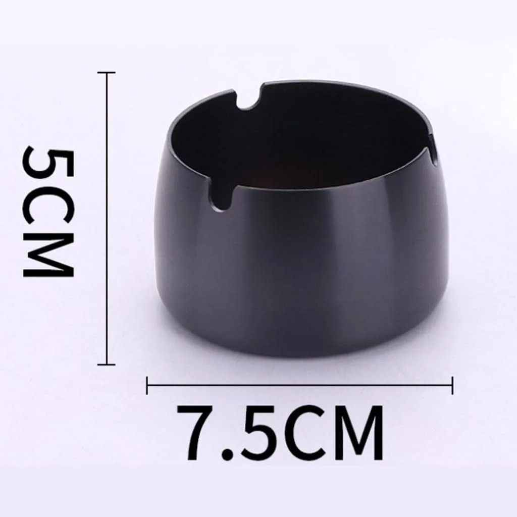 CLUB BOLLYWOOD® Windproof Ashtray Stainless Steel Cigar Ash Tray for Home Office Black S|Home & Garden | Kitchen, Dining & Bar | Kitchen Tools & Gadgets | Cooking Utensils|1 Piece Ashtray