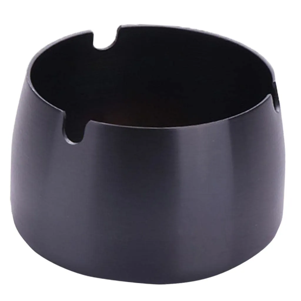 CLUB BOLLYWOOD® Windproof Ashtray Stainless Steel Cigar Ash Tray for Home Office Black S|Home & Garden | Kitchen, Dining & Bar | Kitchen Tools & Gadgets | Cooking Utensils|1 Piece Ashtray