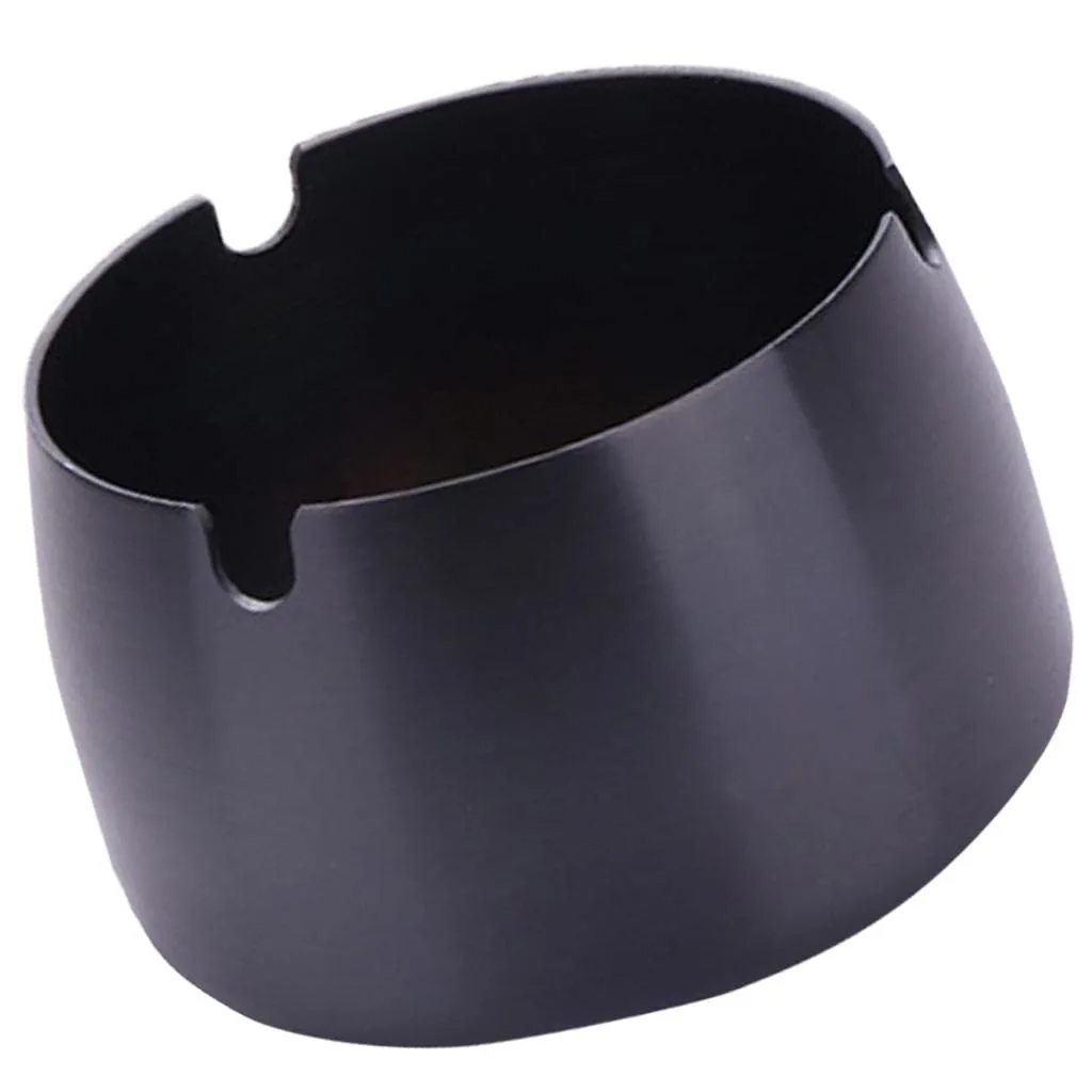 CLUB BOLLYWOOD® Windproof Ashtray Stainless Steel Cigar Ash Tray for Home Office Black S|Home & Garden | Kitchen, Dining & Bar | Kitchen Tools & Gadgets | Cooking Utensils|1 Piece Ashtray