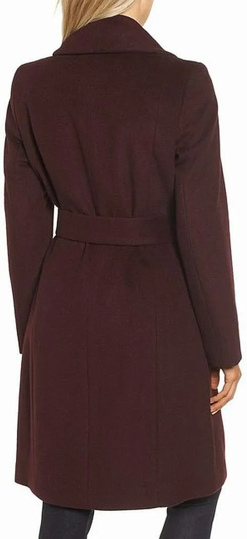 Cole Haan womens Belted Wool Classically Elegant Coat for Year-round Style (Standard and Plus Size