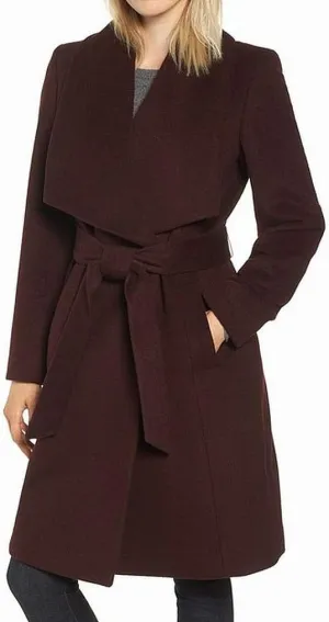 Cole Haan womens Belted Wool Classically Elegant Coat for Year-round Style (Standard and Plus Size