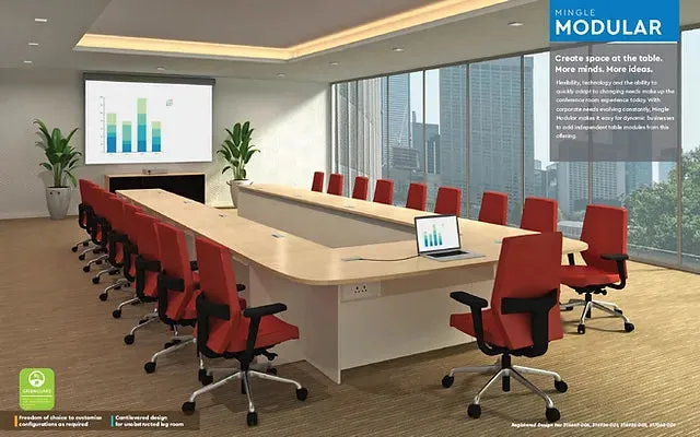 Conference Table for U Shape Office Furniture Large Size Premium Quality & Unique Design Made in Particle Board/ MDF/Plywood Durable & Make Luxury Look in Your Meeting Area
