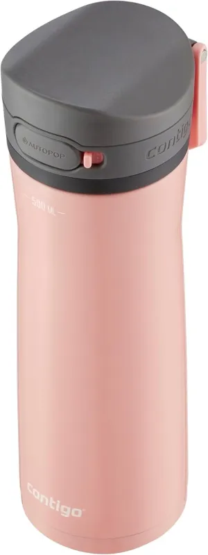Contigo Jackson Chill Drink Bottle, Large BPA-Free Stainless Steel, 100% Leakproof, Keeps Drinks Cool Up to 24 Hours; Insulated Bottle for Sports, Cycling, Jogging, Hiking, 590 ml