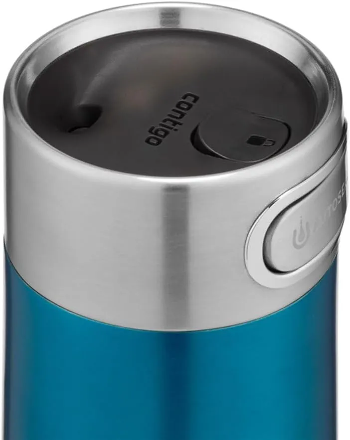 Contigo Luxe Autoseal Travel Mug, Stainless Steel Thermal Mug, Vacuum Flask, Leakproof Tumbler, Dishwasher Safe, Coffee Mug with BPA Free Easy-Clean Lid, 360 ml