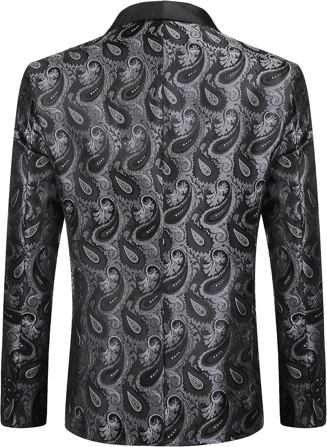 COOFANDY Mens Floral Tuxedo Jacket Paisley Shawl Lapel Suit Blazer Jacket for Dinner,Prom,Wedding