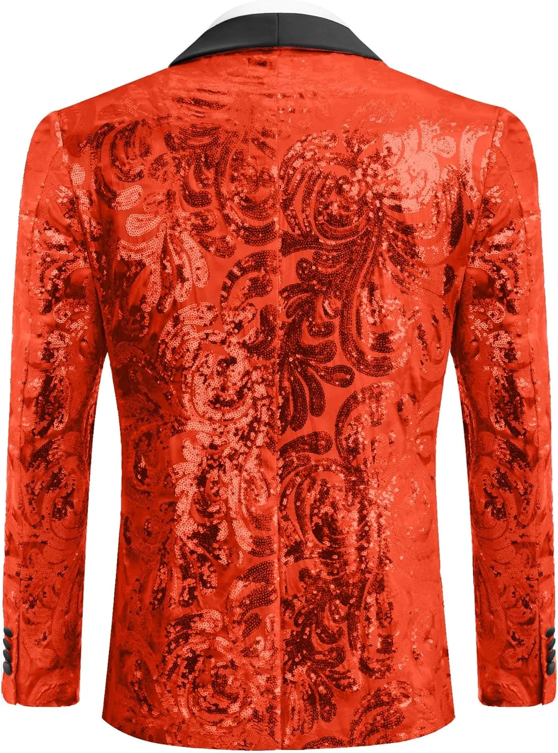 COOFANDY Men's Sequin Blazer Sparkly Glitter Jacket Shiny Floral Suit Jacket Stylish Party Wedding Banquet Prom Tuxedo