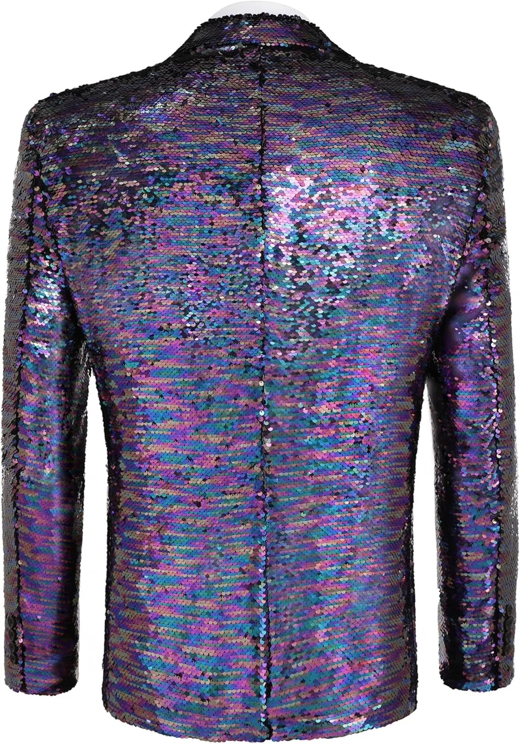 COOFANDY Mens Sequin Blazer Tuxedo Party Prom Wedding Tuxedo One Button Jacket