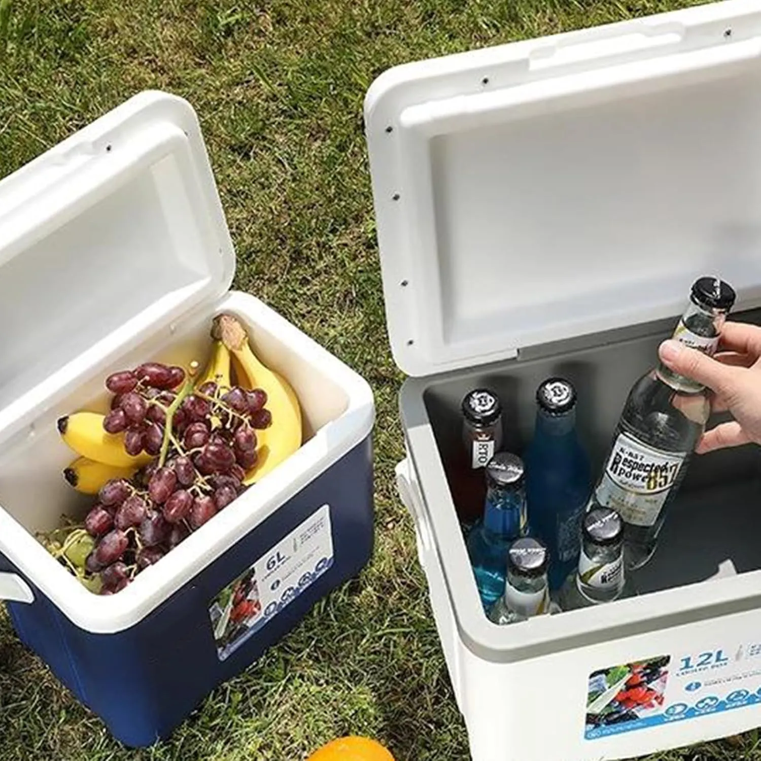 Cooler for Aston Martin DB12/DBS/DBX/Valhalla/Valiant/Valkyrie/Valour Insulated Hard Ice Box Large High-Performance Storage Box Portable Cool Picnic Box Festival Camping,C-27 * 18 * 23cm