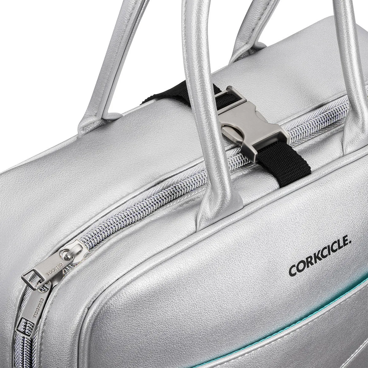 Corkcicle Baldwin Boxer Cooler Lunch Box Bag Silver