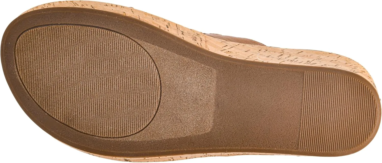 Corkys Footwear Womens Nightcap Wedges With A 2.5 Inch Heel, Corkys Signature Soft Memory Foam EVA Insoles For All Day Wear, A Slip-on Design, And Two Straps With A Chunky Chain, Perfect For A Night On The Town