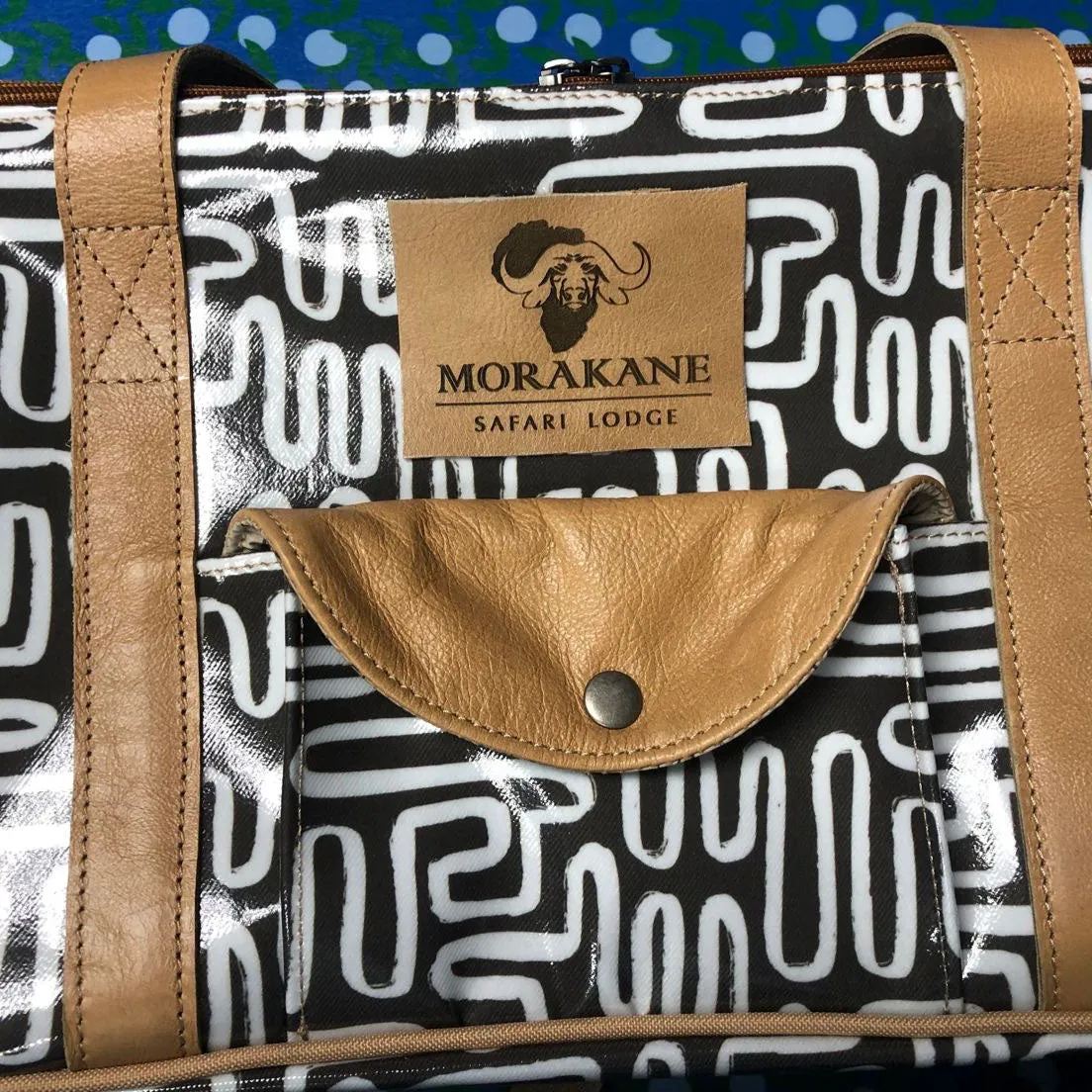 Corporate Big Lunch Box Canvas & Leather Hard Plastic Inner