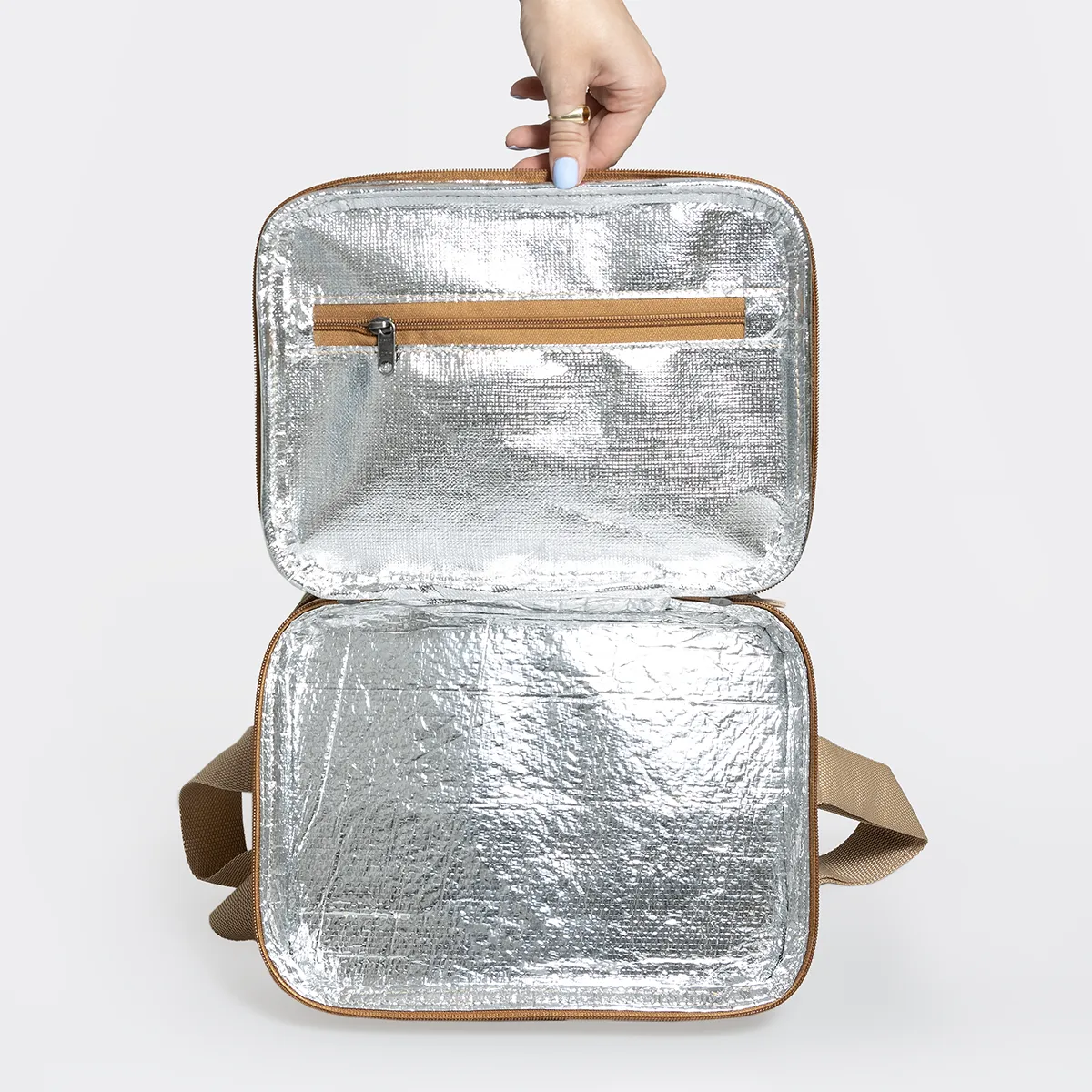 Corporate Big Lunch Box Canvas & Leather Hard Plastic Inner
