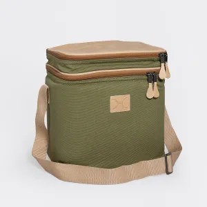 Corporate Big Lunch Box Canvas & Leather Hard Plastic Inner
