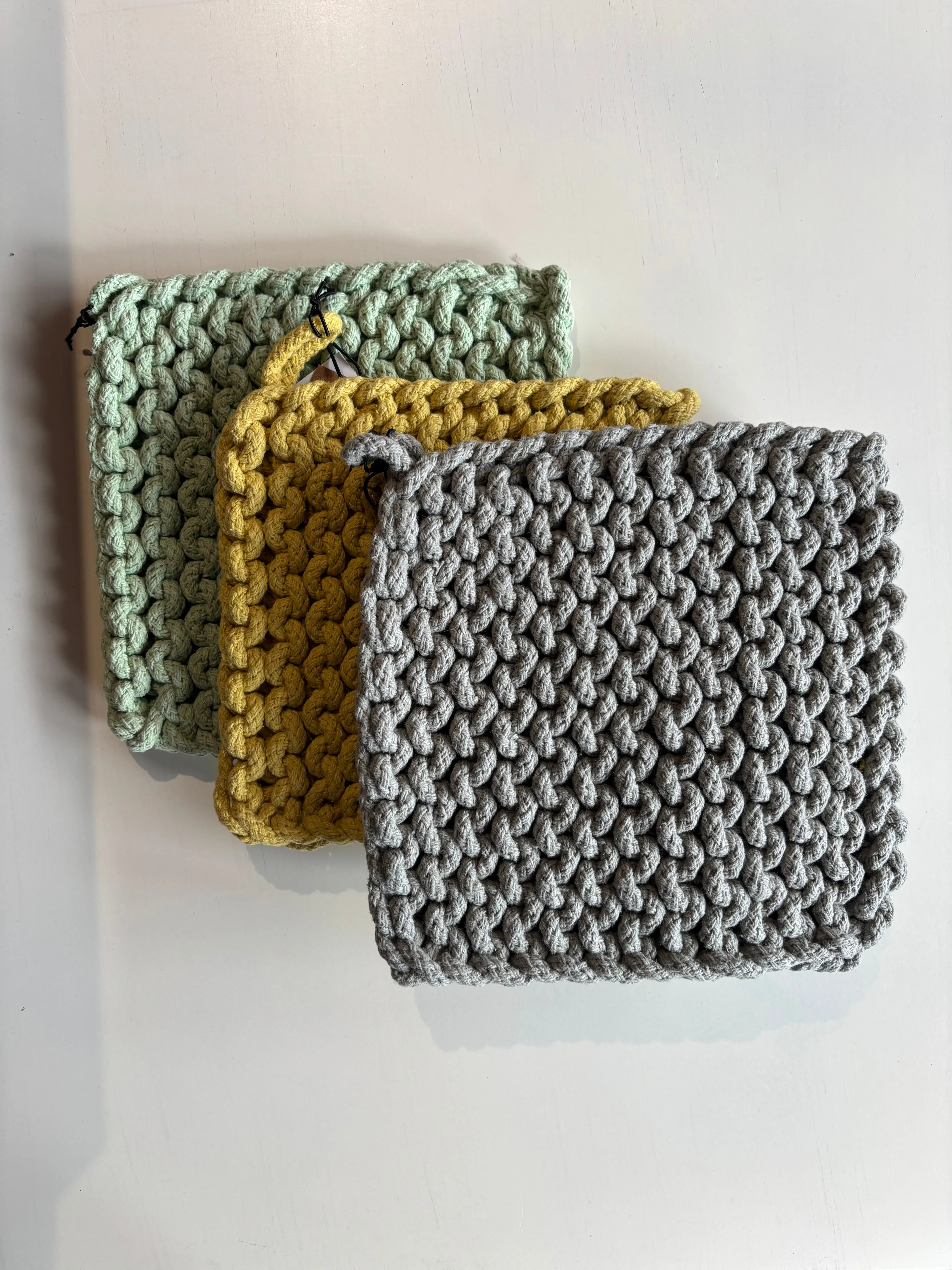 Cotton Crocheted Pot Holder