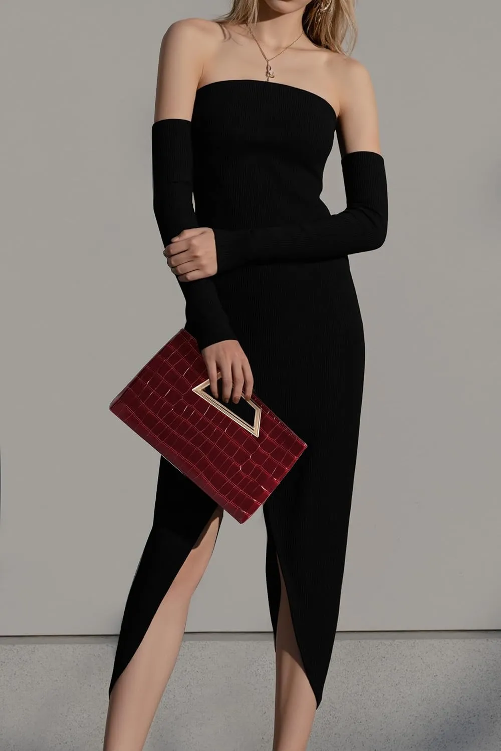 Coucoland Clutch Purse for Women - Evening Bags PU Leather Glitter Fashion Purse Handbag for Wedding Party Daily