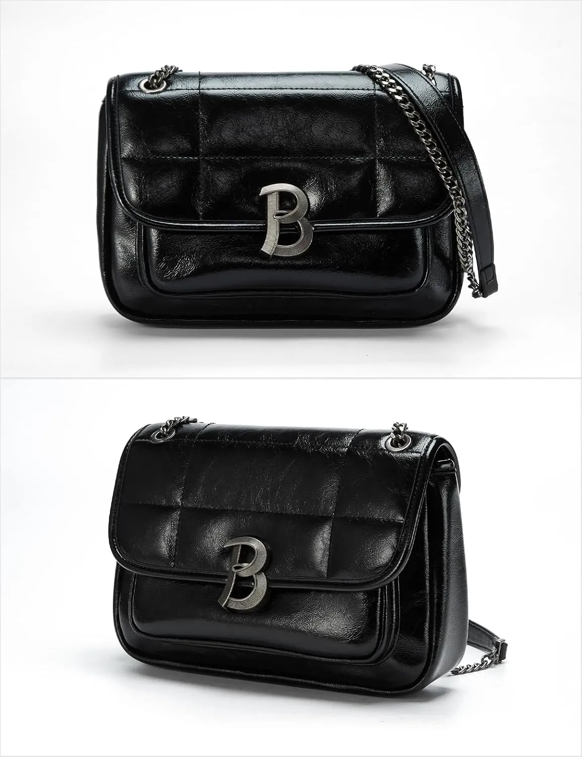 Crossbody Bag for Women, Chain Shoulder Bag with Large Capacity for Work,Travel,Shopping