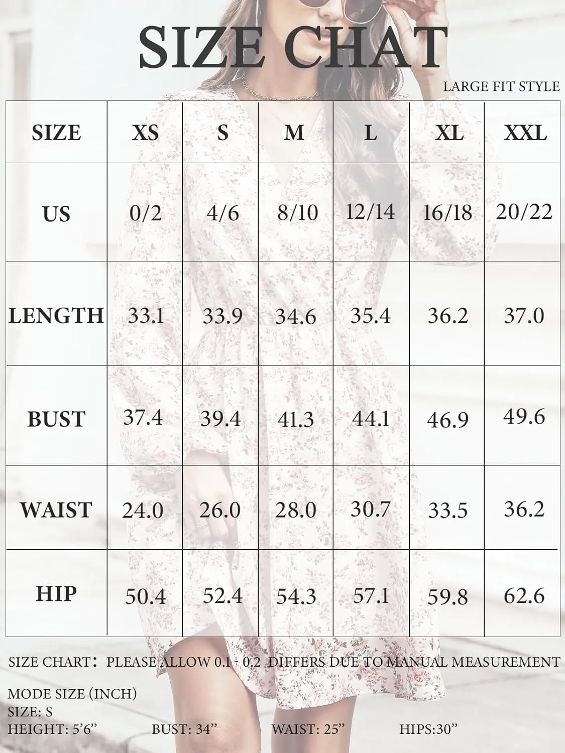 CUPSHE Women Floral Ruffle Summer Dress Surplice V Neck Long Peasant Sleeve Elastic Waist Flowy Casual Holiday Mini Dress