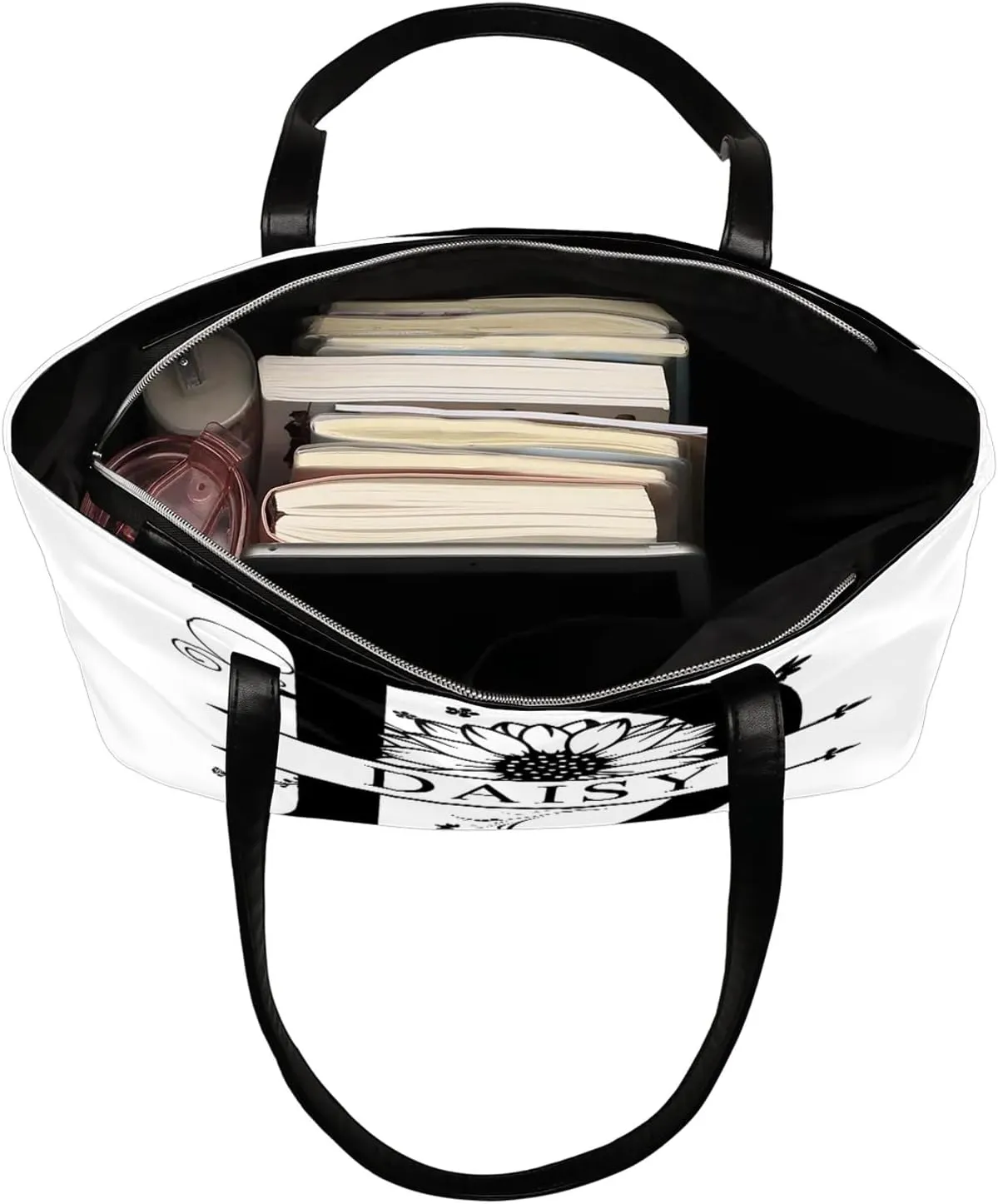 Custom A Tote Bag Women Shoulder Handbags PU Leather for Travel Work