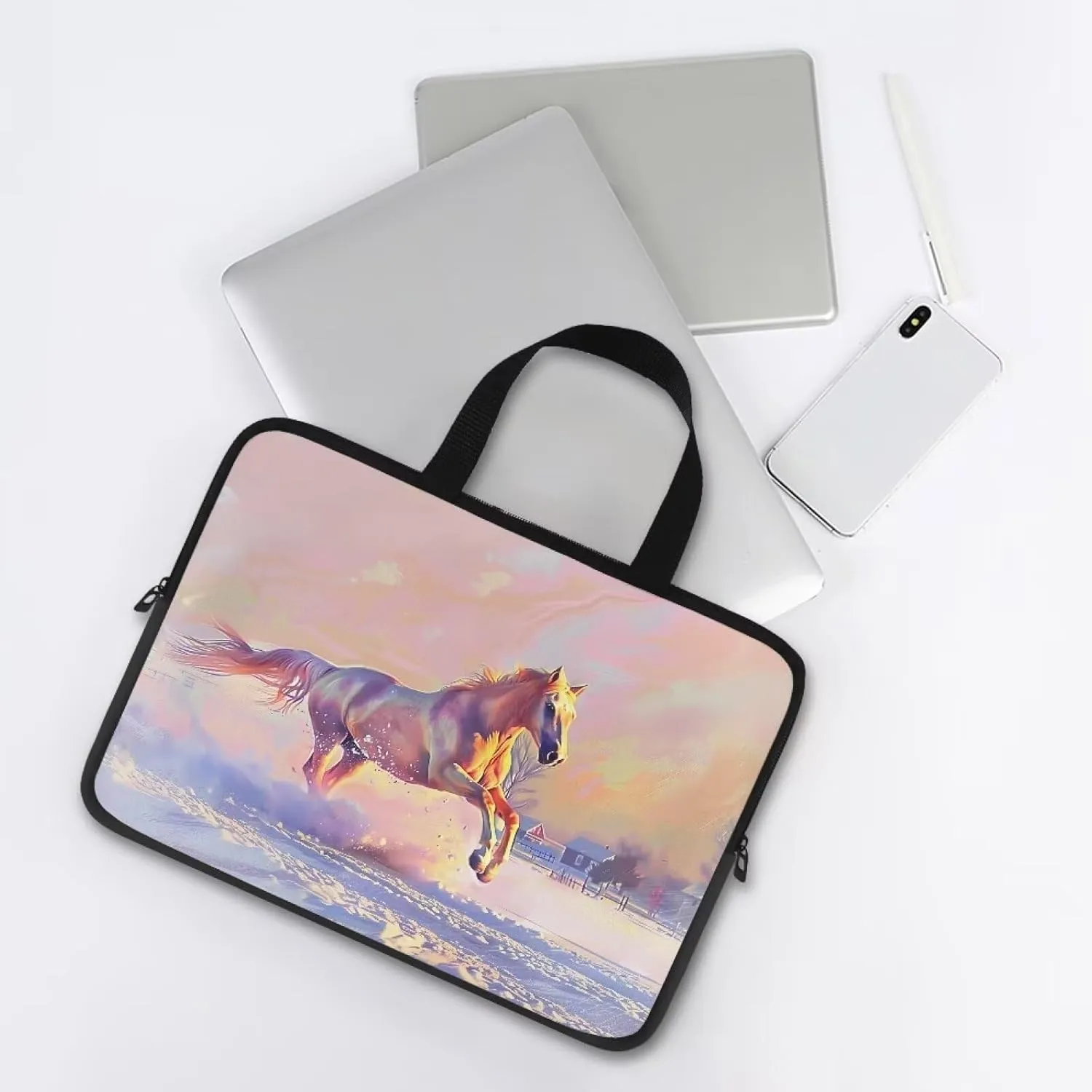 Cute Laptop Tote Bag Women,Messenger Bag Laptop Sleeve Case Bag for 12 In 13In 15In 17In Laptop Bag for Men