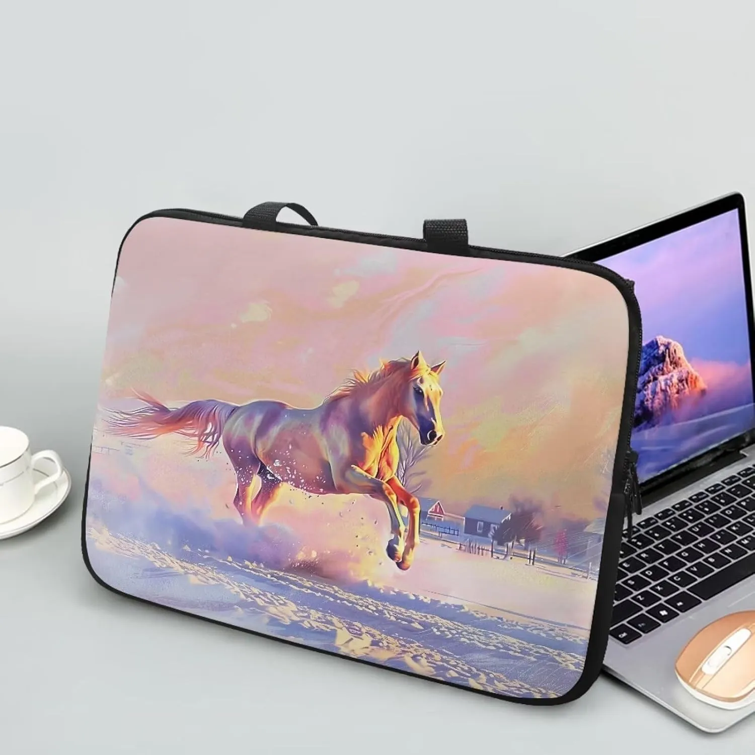 Cute Laptop Tote Bag Women,Messenger Bag Laptop Sleeve Case Bag for 12 In 13In 15In 17In Laptop Bag for Men