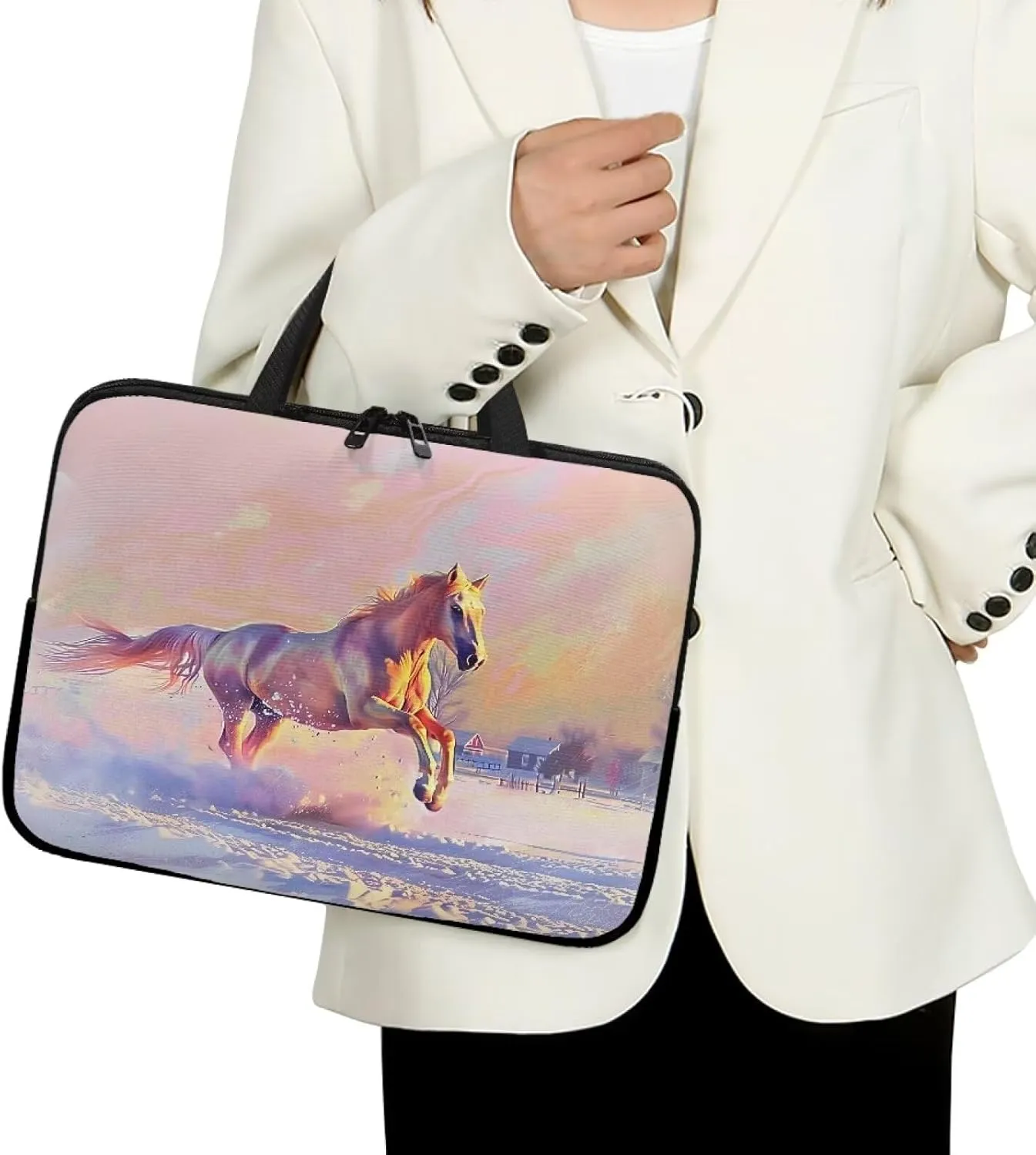 Cute Laptop Tote Bag Women,Messenger Bag Laptop Sleeve Case Bag for 12 In 13In 15In 17In Laptop Bag for Men