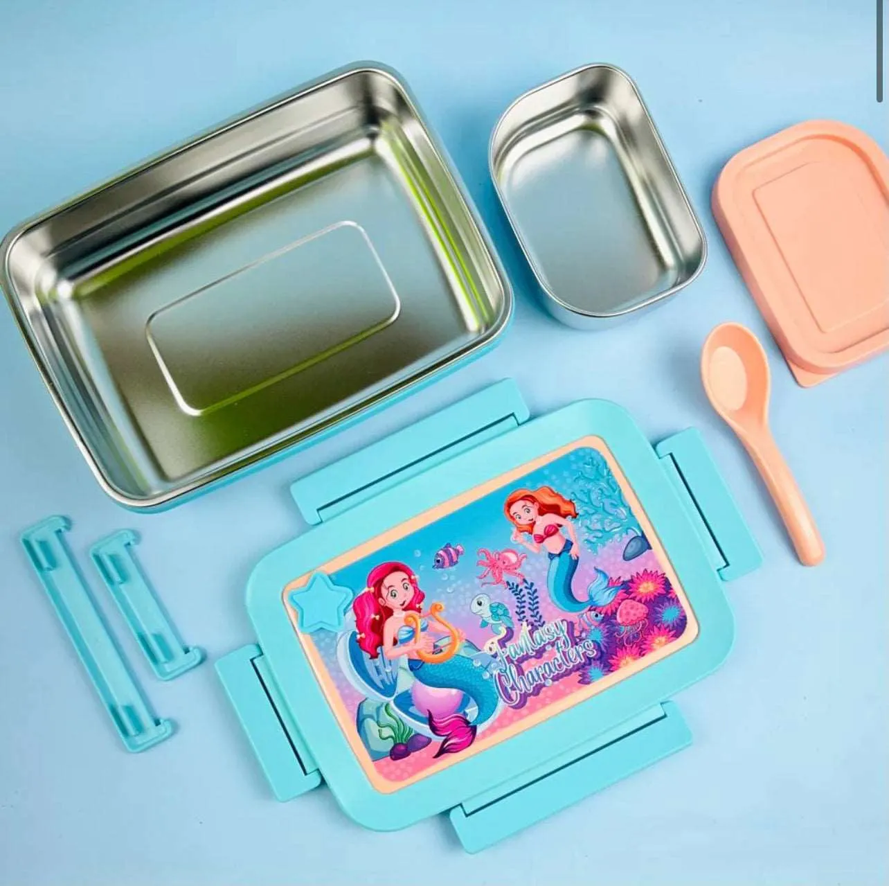 Cute Steel Lunchbox  - Big Lunch