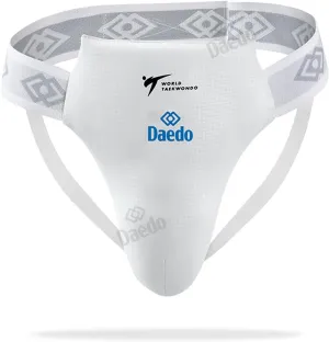 DAEDO Taekwondo Groin Guard Male, WT Recognized, Durable Protection for International Competitions, Sizes: XS to XL