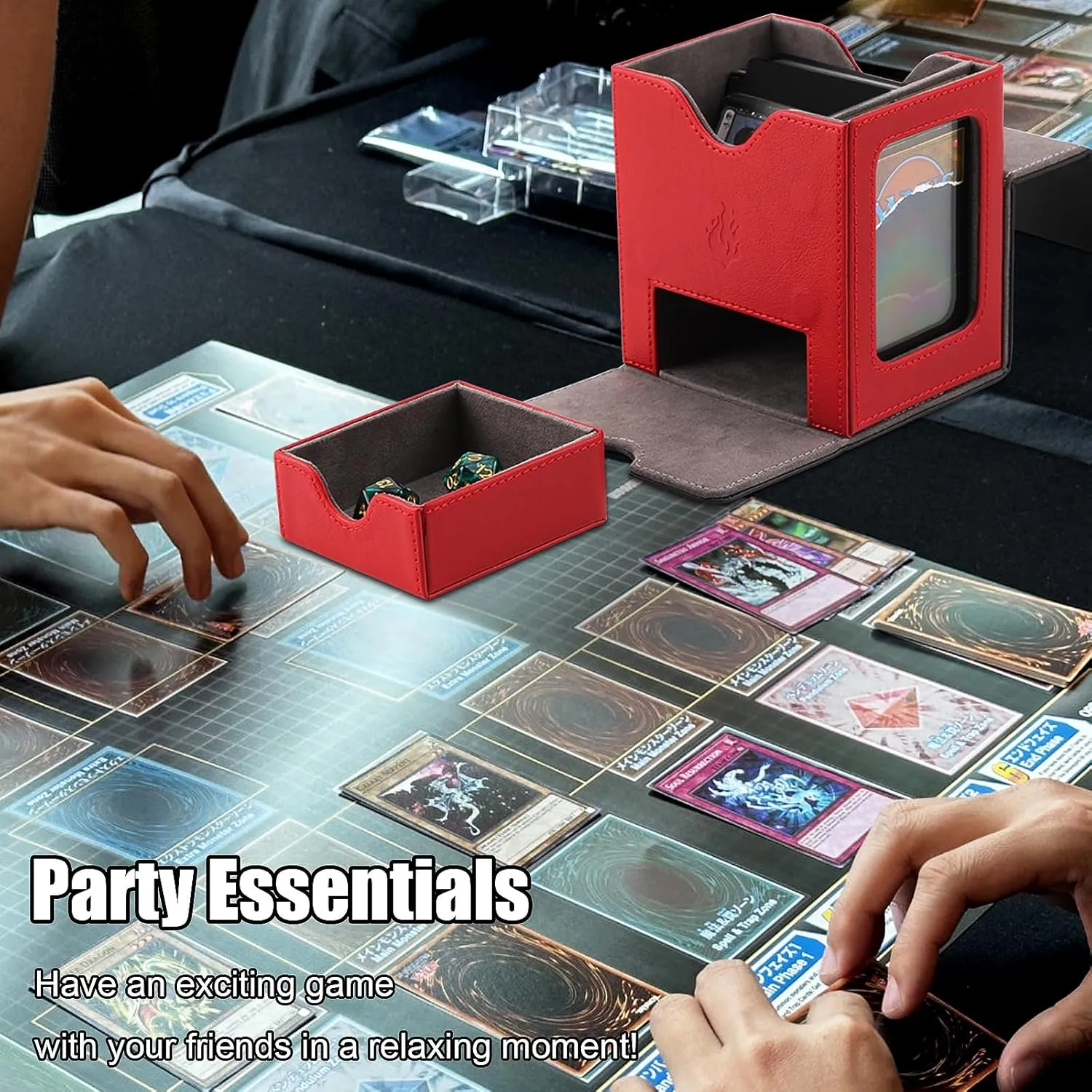 DaMohony Ultimate Guard Deck Case with Microfiber Lining Deck Storage Box for 200  Sleeved Magic Card