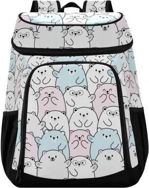 Dark Salmon Cooler Bag Backpack 36 Cans Insulated Leakproof Waterproof Beach Cooler Lunch Box Backpack