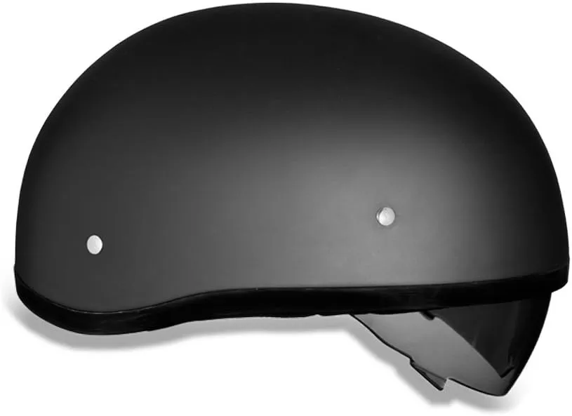 Daytona Helmets Half Skull Cap Motorcycle Helmet with Built-in Inner Shield, DOT Approved, Lightweight, Comfortable, and Durable Protection for Riders, Sleek Design, Fits and Styles