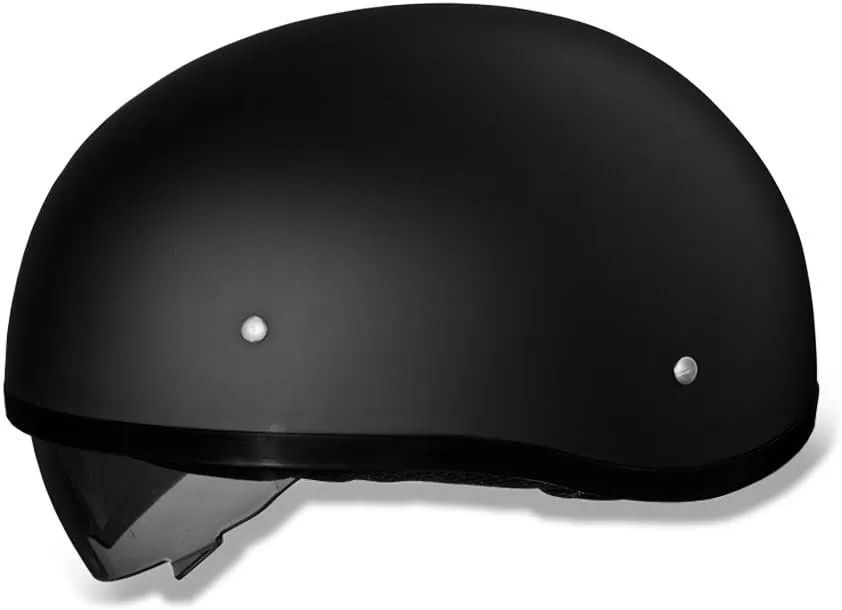 Daytona Helmets Half Skull Cap Motorcycle Helmet with Built-in Inner Shield, DOT Approved, Lightweight, Comfortable, and Durable Protection for Riders, Sleek Design, Fits and Styles