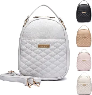 Designer Insulated Lunch Bag for Women - Luli Bebe Monaco Mini Lunch Bag with Shoulder Strap for Baby Food and Snacks (Stone Grey)