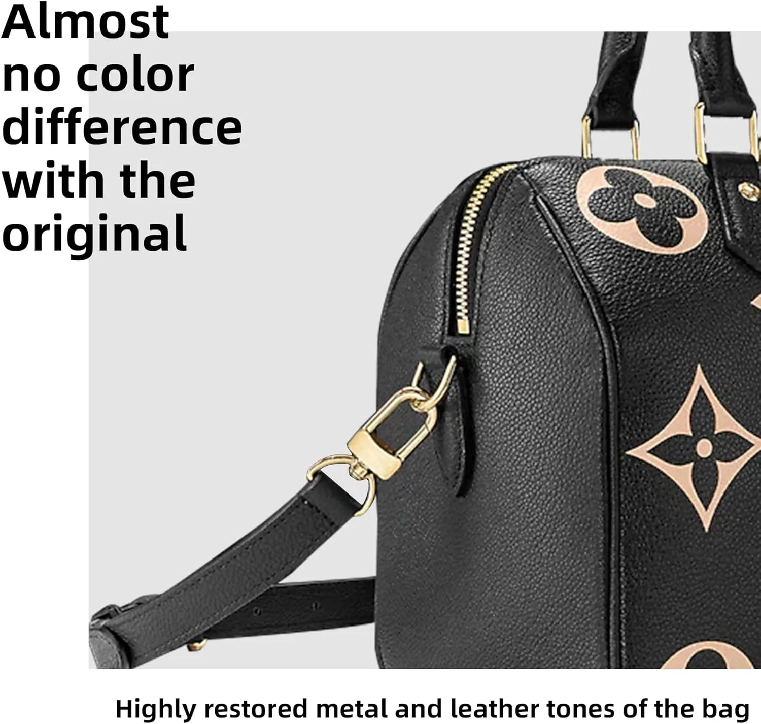 DGAZ Vachetta Leather Adjustable Crossbody Strap for Speedy Bag with Gift Box, Handmade Shoulder Strap