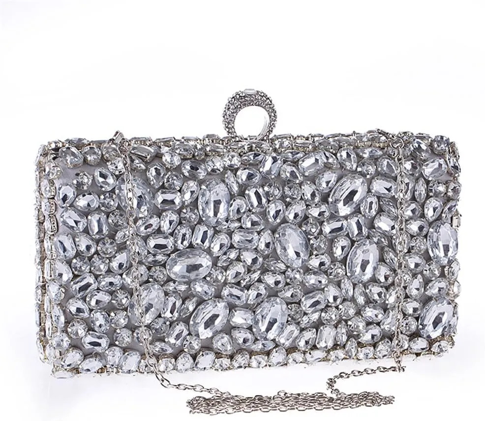 Diamond Chain Women's Handbag Horizontal Square Dinner Party Women's Bag