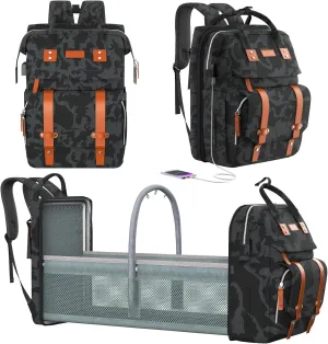 Diaper Bag Backpack with Changing Station, Large Diaper Bag, Multifunctional Diaper Bag, Baby Bag, Baby Shower Gifts, Camo