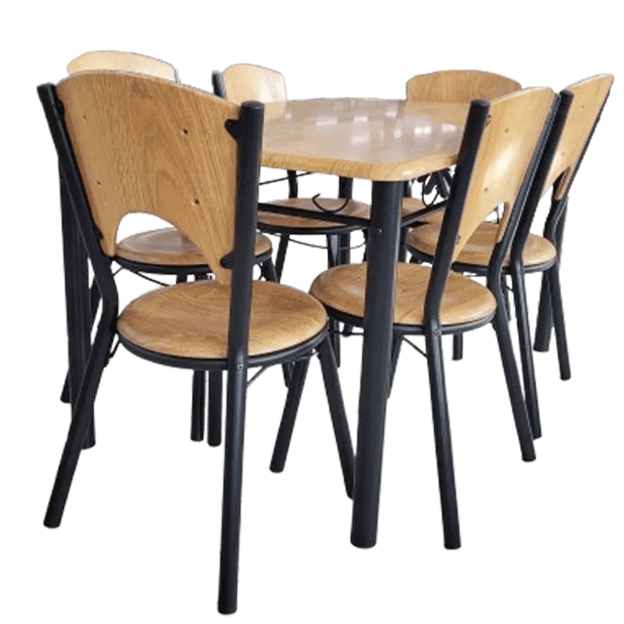 Dinner Table W/Chairs 1 6 Ds0720