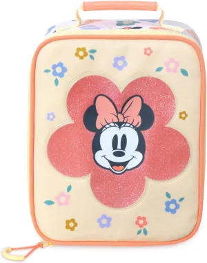 Disney Store Minnie Mouse Kids Lunch Box - Insulated Lunch Bag with Interior Pockets for School Meals