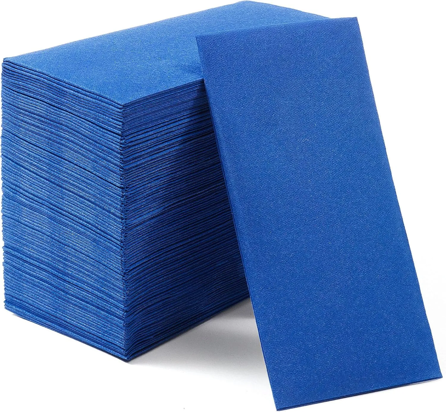 Disposable Linen-Feel Napkins,Decorative Dinner Napkins Cloth-Like Paper Dinner Napkins For Wedding, Bathroom, Party Or Event 12" x 17", Blue, 50 Pack
